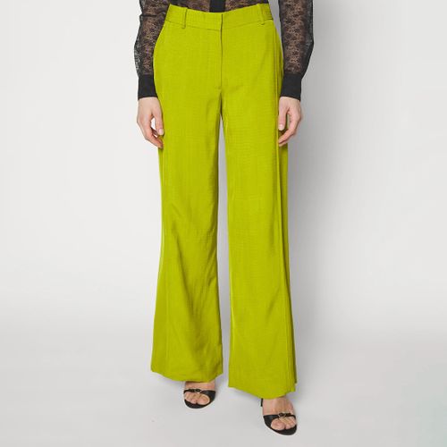 Green Wide Leg Trousers - Victoria Beckham - Modalova