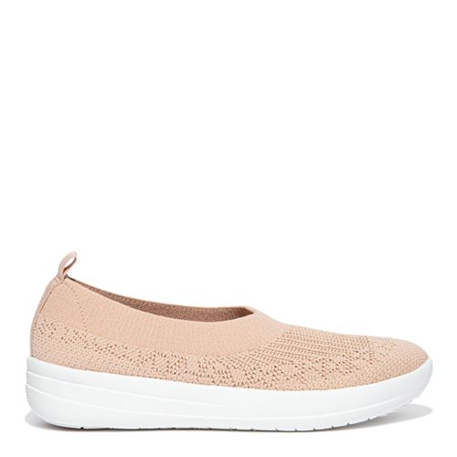 Almond Tan/Platino Uberknit Slip On Ballerina Shoes - FitFlop - Modalova