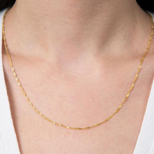 Gold Chain Necklace - Elika - Modalova