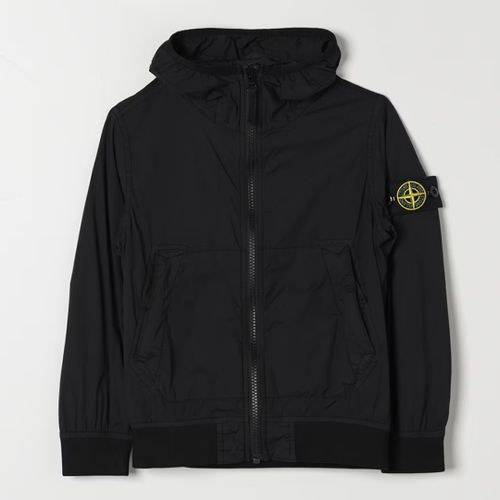 Hooded Zipped Cotton Blend Jacket - Stone Island - Modalova