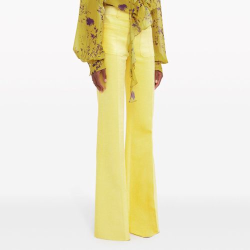 Yellow Alina Trouser - Victoria Beckham - Modalova