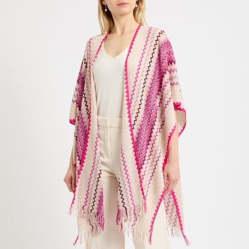 Pink Multi Knitted Poncho - Missoni - Modalova