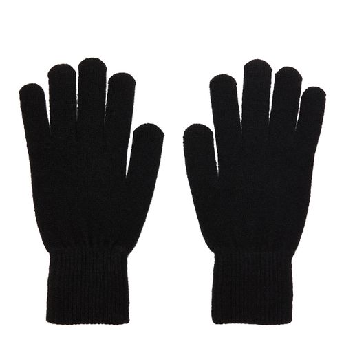 Black Cashmere Gloves - Laycuna London - Modalova