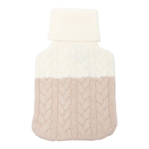 Biscuit Cashmere Hot Water Bottle Cover - Laycuna London - Modalova