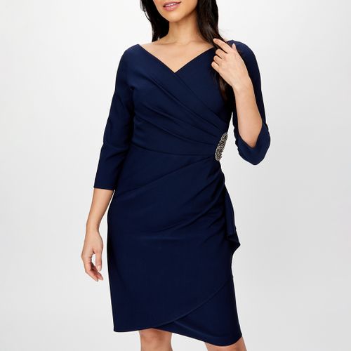 Black Fitted Long Sleeve Dress - Joseph Ribkoff - Modalova