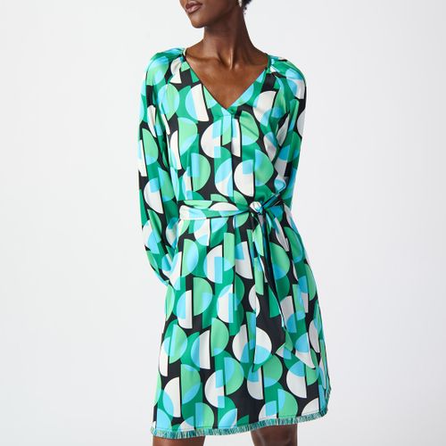 Green / Black Printed Dress - Joseph Ribkoff - Modalova