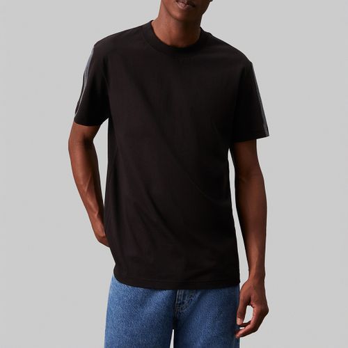 Black Logo Tape Cotton T-Shirt - Calvin Klein - Modalova