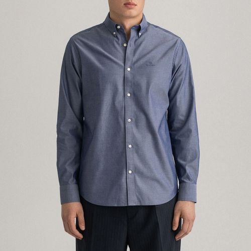 Blue Pinpoint Oxford Cotton Shirt - Gant - Modalova