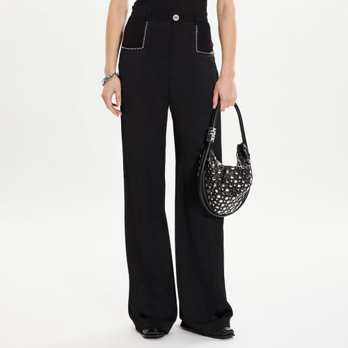 Black Crepe Satin Trouser - Sonia Rykiel - Modalova