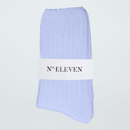 Blue Cashmere Ribbed Bed Socks - NÂ°Â· Eleven - Modalova