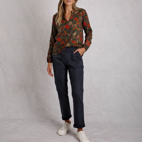 Navy Malorri Cotton Trousers - Weird Fish - Modalova