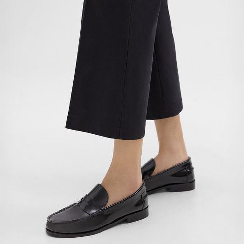 Black City Penny Leather Loafers - Theory - Modalova