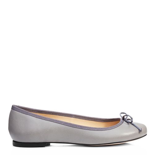 Grey Leather Lola Pumps - French Sole - Modalova