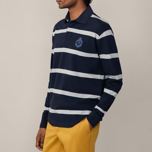 Heritage Striped Cotton Rugby Shirt - Hackett London - Modalova