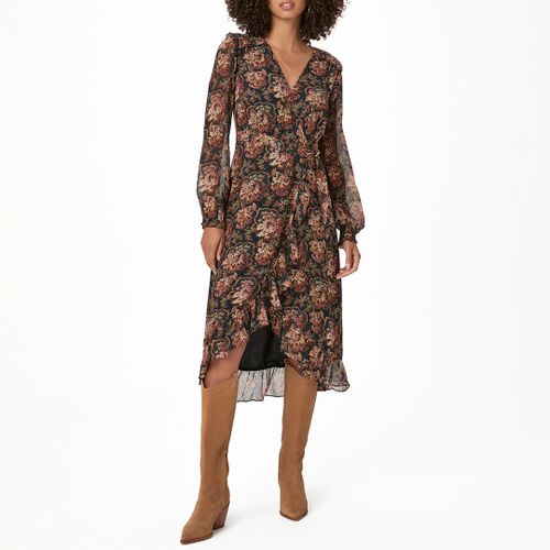 Brown Paulette Silk Dress - Paige - Modalova