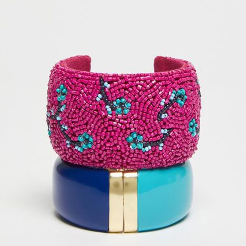 Blue/ Pink Arabesca Cuff - Max&Co. - Modalova