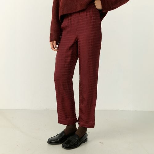 Burgundy Straight Fit Trousers - American Vintage - Modalova