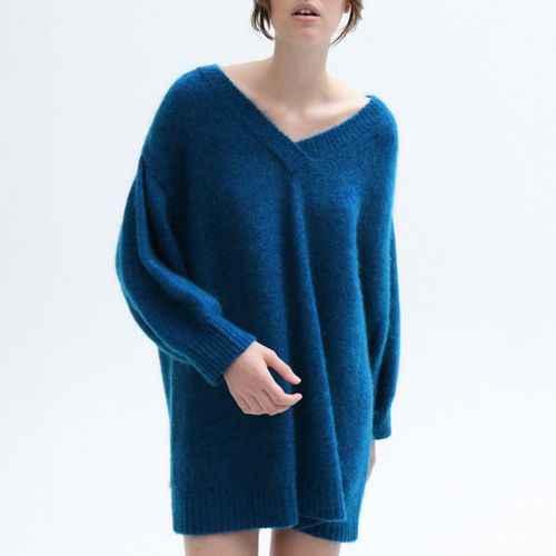 Blue Soft Knit Jumper - American Vintage - Modalova