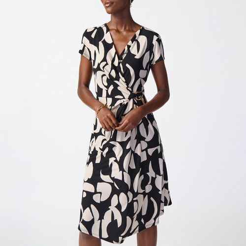 Black/Cream Printed Dress - Joseph Ribkoff - Modalova