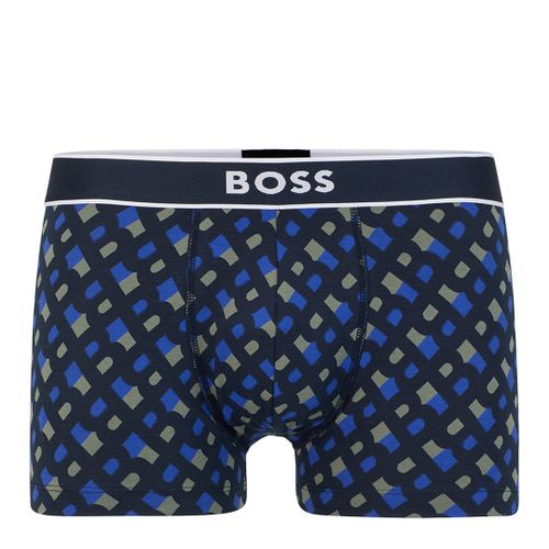 Bright Blue Printed Trunks - BOSS - Modalova