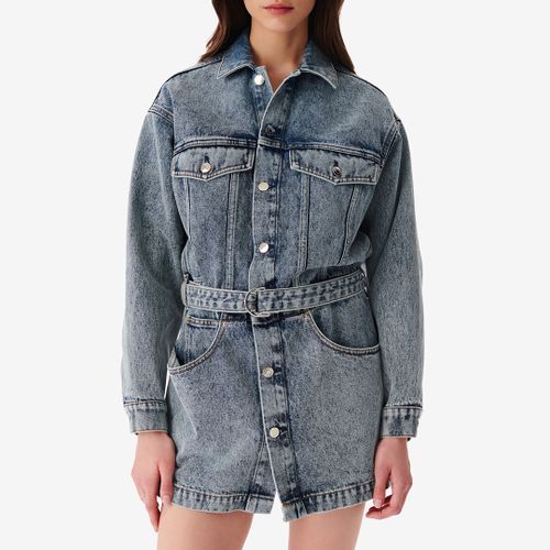 Dusty Blue Denim Mini Dress - IRO - Modalova