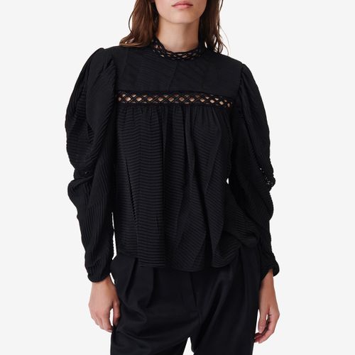 Black Embroidered Detail Blouse - IRO - Modalova