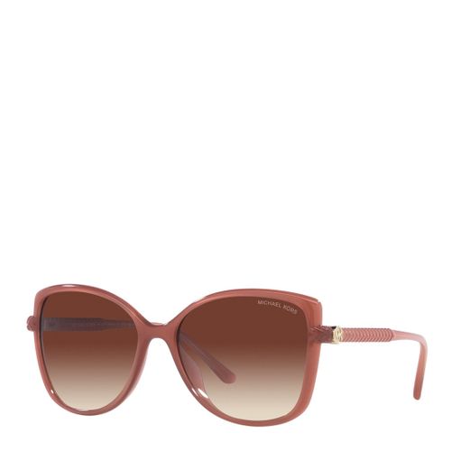 Brown Sunset Gradient Oval Frame Sunglasses 57mm - Michael Kors - Modalova