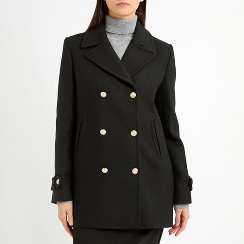 Black Proa Cropped Coat - Mango - Modalova