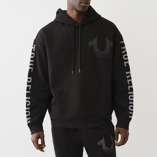 Black Relaxed Stud Hoodie - True Religion - Modalova