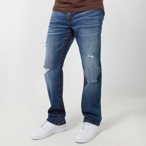 Mid Ricky Super T Distressed Straight Jean - True Religion - Modalova