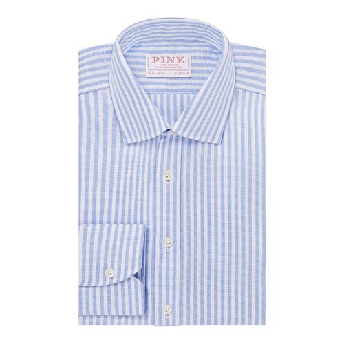 Striped Classic Fit Cotton Shirt - Thomas Pink - Modalova