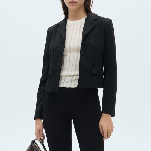 Ecru Short-Sleeve Knitted T-Shirt - Size M - Mango - Modalova