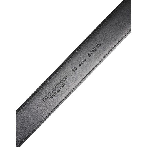 Men's Calf Leather Belt with Metal Buckle - Size 85 - Dolce & Gabbana - Modalova