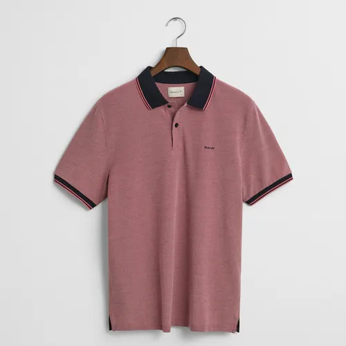 Pink Oxford Pique Polo Shirt - Size XL - Gant - Modalova