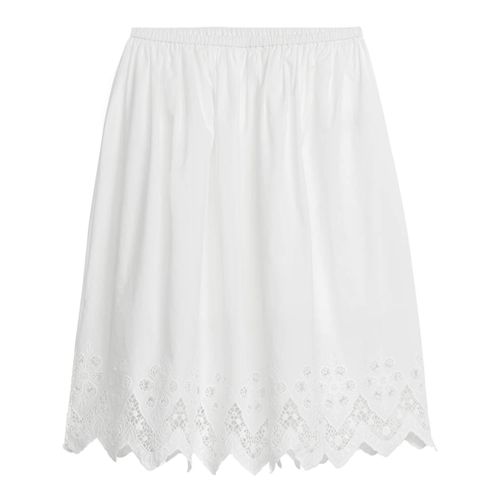 White Broderie Mini Skirt - ARKET - Modalova