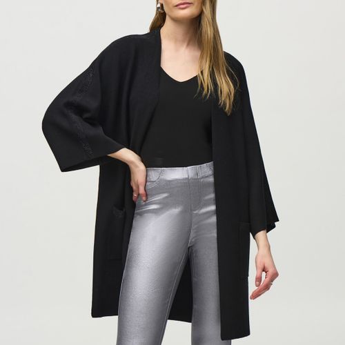 Black Embellished Longline Cardigan - Joseph Ribkoff - Modalova