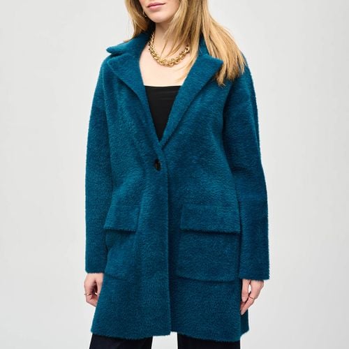 Teal Soft Longline Coat - Joseph Ribkoff - Modalova