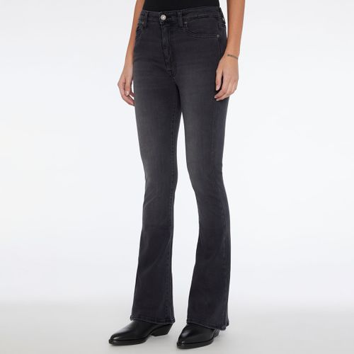 Washed Black Slim Fit Bootcut Jeans - Size 27 - 7 For All Mankind - Modalova