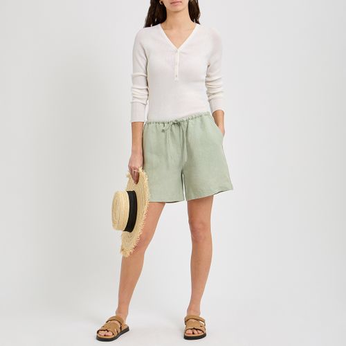 Sage Linen Tie Waist Short - NÂ°Â· Eleven - Modalova