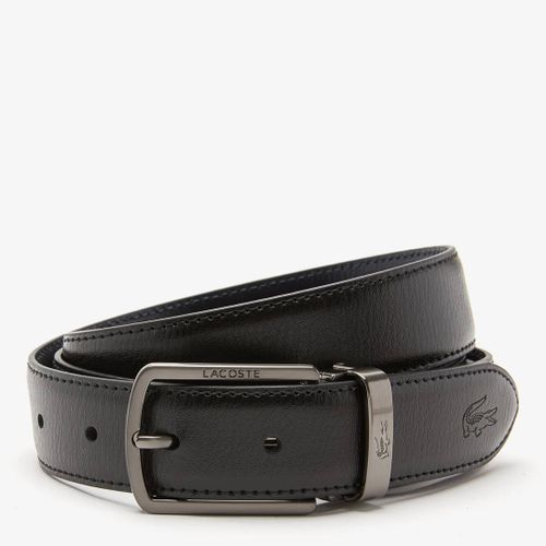 Black Leather Belt - Lacoste - Modalova