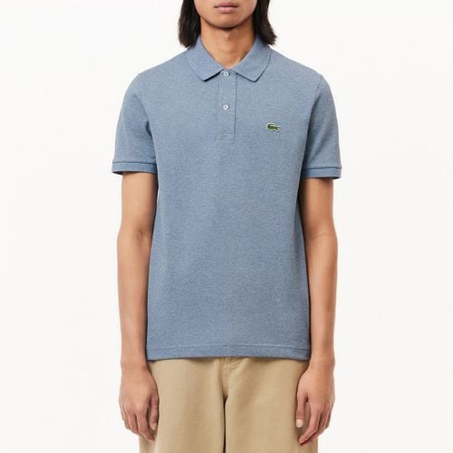 Heather Blue PiquÃ© Cotton Polo Shirt - Lacoste - Modalova