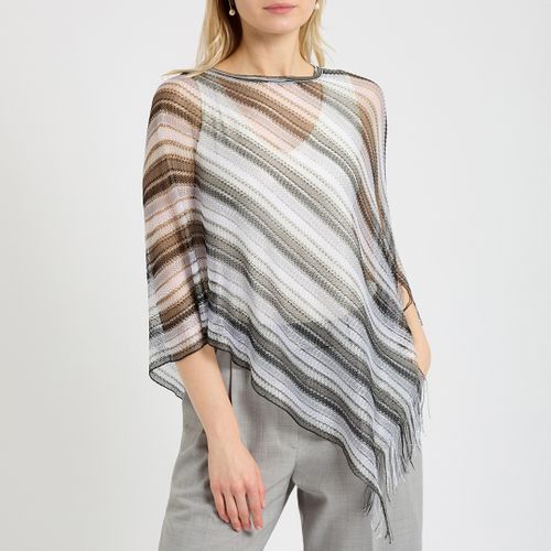 Grey Stripe Poncho - Missoni - Modalova