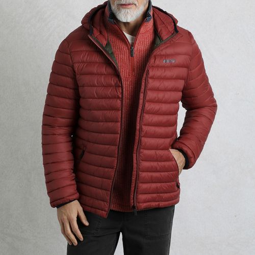 Burgundy Lightweight Showerproof Padded Jacket - Weird Fish - Modalova