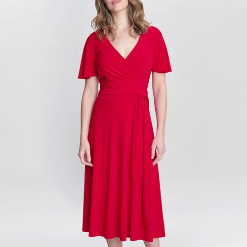 Donna Jersey Dress With Tie Belt - Gina Bacconi - Modalova