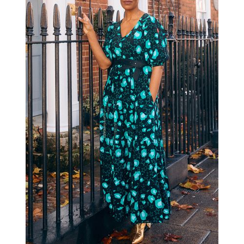 Black Leopard Tiered Maxi Dress - Scamp & Dude - Modalova