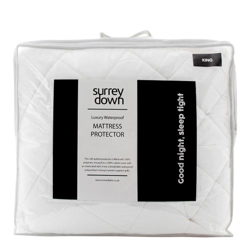 Luxury Quilted Waterproof Mattress Protector - Superking - Surrey Down - Modalova