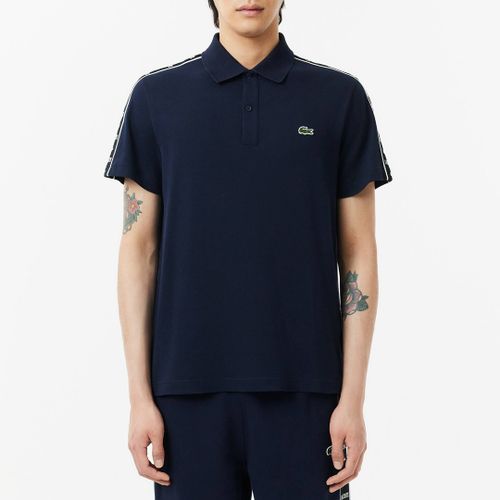 Navy Sleeve Stripe Polo Shirt - Lacoste - Modalova