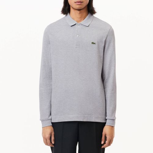 Grey Long Sleeve Polo Shirt - Lacoste - Modalova