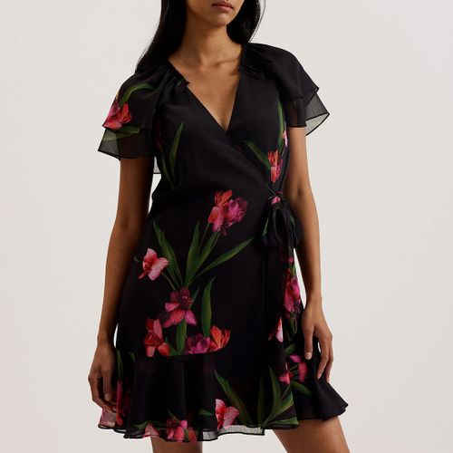 Fasnia Angel Sleeve Wrap Mini Dress - Size 12 - Ted Baker - Modalova