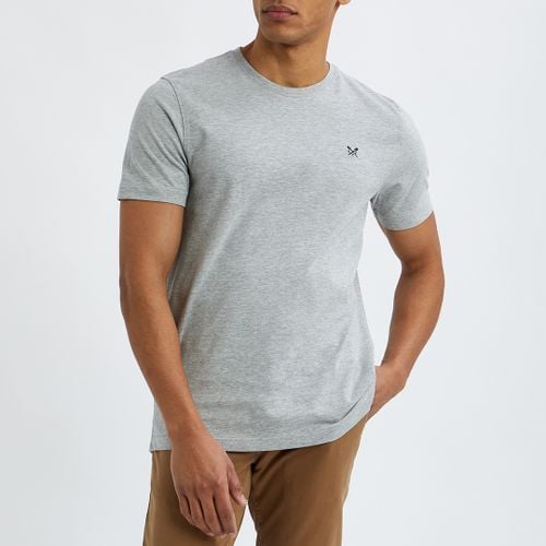 Grey Cotton Round Neck T-shirt - Crew Clothing - Modalova